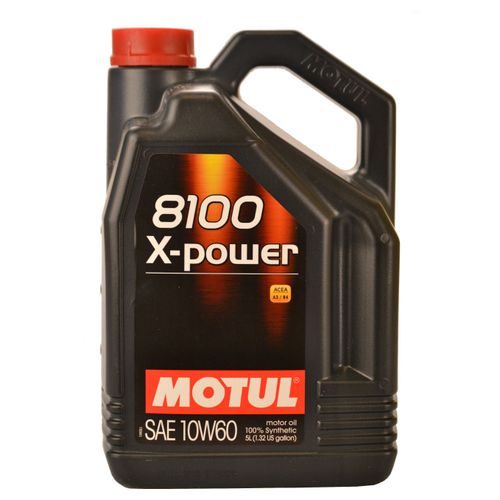 Motul 8100 X-Power 10w60  5 Litres Jerrycans