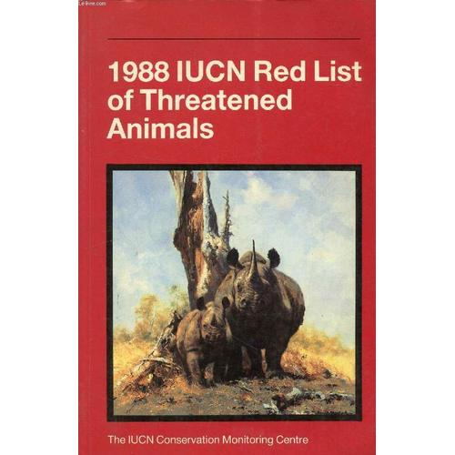 1988 Iucn Red List Of Threatened Animals