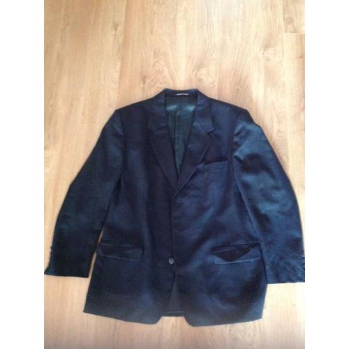 Veste De Costume Yves Saint Laurent Eyl35 Laine 56 Noir 