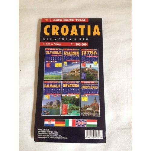 Carte Géographique De Croatie