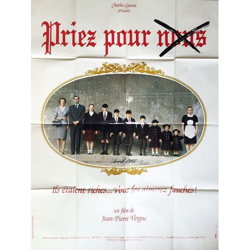 Priez Pour Nous - Véritable Affiche De Cinéma Pliée - Format 120x160 Cm - De Jean-Pierre Vergne Avec Samuel Labarthe, Delphine Rich, Delphine Legoff, Julien Courbey, Emilie Moget - 1994