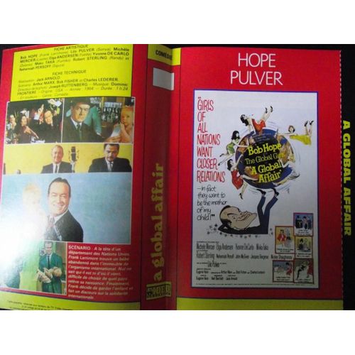 Jaquette Du Film.A Global Affair(1964).Réalisation.Jack Arnold Avec Bob Hope,Lilo Pulver,Michèle Mercier