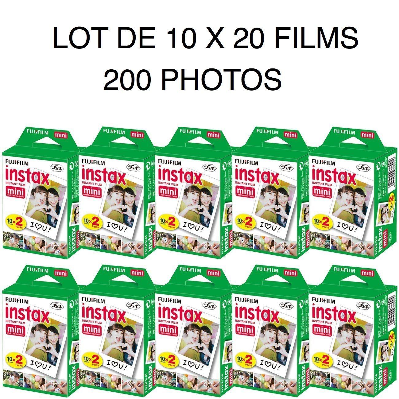 Fujifilm Instax Mini - 10 x 20 films pour un total 200 photos | Rakuten