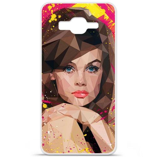 Etui Coque Housse Design Samsung Galaxy Grand Primeen Silicone Gel Protection Arrière - Mayka Ienova (Vogue Muse)
