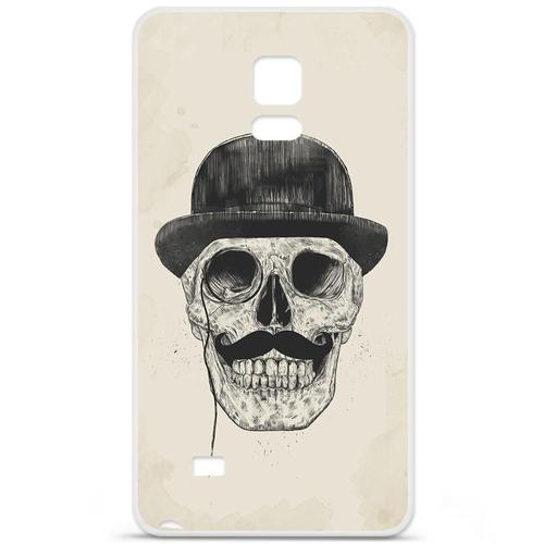 Etui Coque Housse Design Samsung Galaxy Note 4en Silicone Gel Protection Arrière - Balasz Solti (Class Skull)