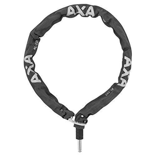 Axa Einsteck-Kette 'rlc' Für Axa Rahmenschloss Defender Gehärtete Stahlkette, Ø 5,5mm, Verstärkter Stahl-Einrastbolzen Ø 10mm, Robuste Nylonummantelung Gegen Lackkratzer, Länge 100cm, Anthrazit
