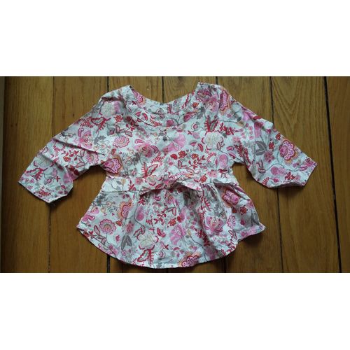 Blouse Bienvenue Sur Terre Coton 12 Mois