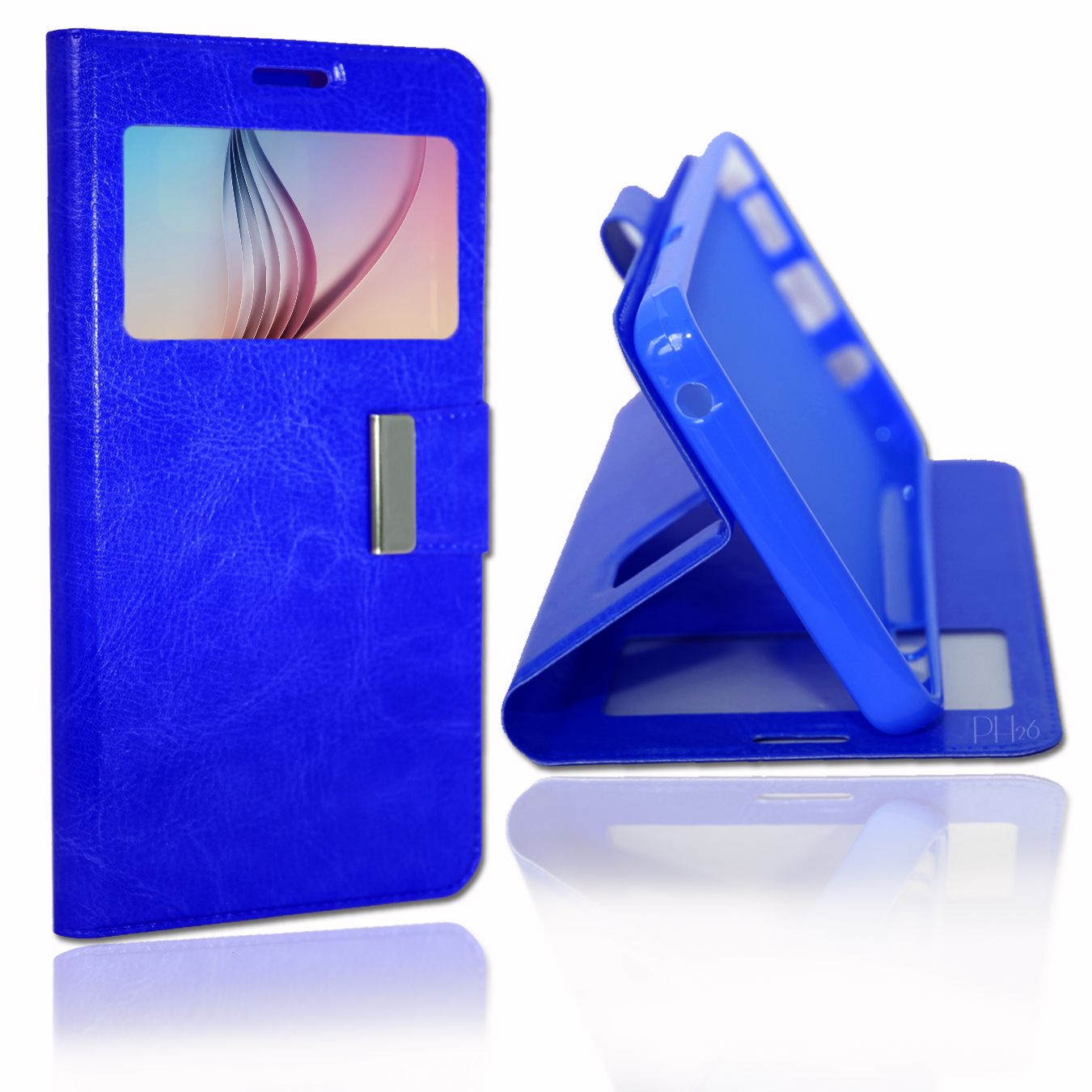 Wiko Darkmoon Étui Housse Coque Bleu By Ph26