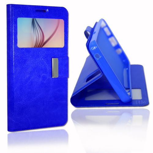 Wiko Goa Étui Housse Coque Bleu By Ph26