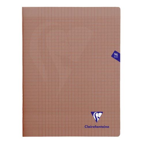 Clairefontaine Lot De 10 Cahiers Mimesys Piqué Polypro 24 X 32 Cm 96 Pages 90g Séyès Noir