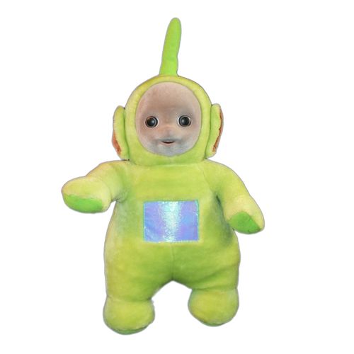 Peluche Doudou Teletubbies Vert Dipsy. H 42 Cm Avec Antenne. Visage Velouté. Tomy Licence Bbc