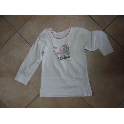 T-Shirt Absorba Coton 4 Ans Blanc 