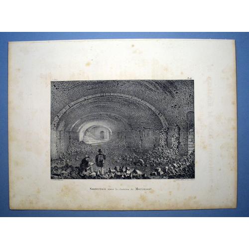 Lithographie Des Ruines Du Château Du Morimont, Par Jacques Rothmuller, Publiée À Colmar En 1839