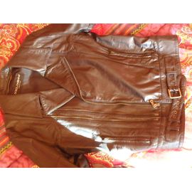 Veste Dolce & Gabbana Cuir M Noir