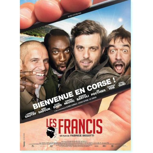 Les Francis ( Bienvenue En Corse ) - Affiche Originale De Cinéma - Format 40x60 Cm - Un Film De Fabrice Begotti Avec Lannick Gautry, Medi Sadoun, Thomas Vdb, Jacques Dutronc - Année 2014