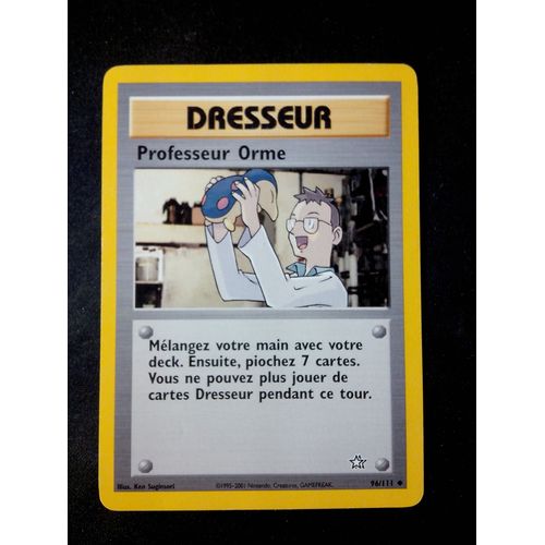 Dresseur Professeur Orme 96/111 Set Neo Genesis Fr