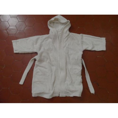 Peignoir À Capuche Coton Blanc La Redoute
