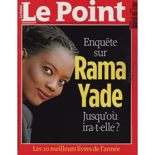 Le Point / 26-11-2009 N°1941 : Rama Yade (8p) - Joseph Boyden (1p) - Marc Restellini (2p)