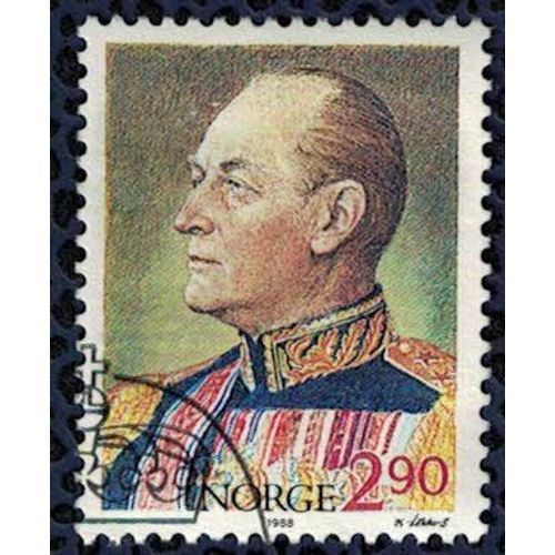 Norvège 1988 Oblitéré Rond Used Anniversaire Du Roi Olav