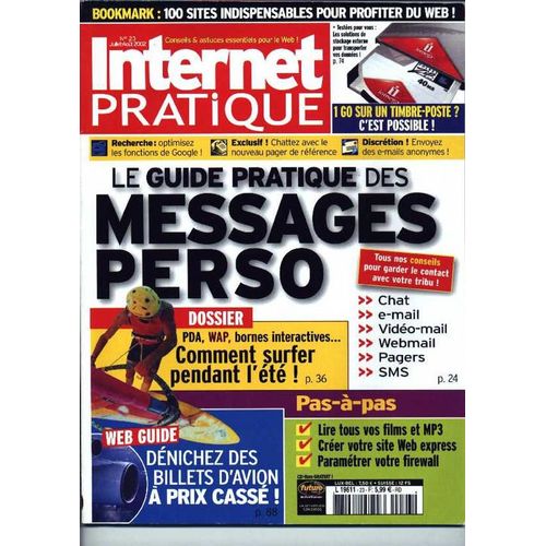 Internet Pratique N° 23 : Le Guide Pratique Des Messages Perso.