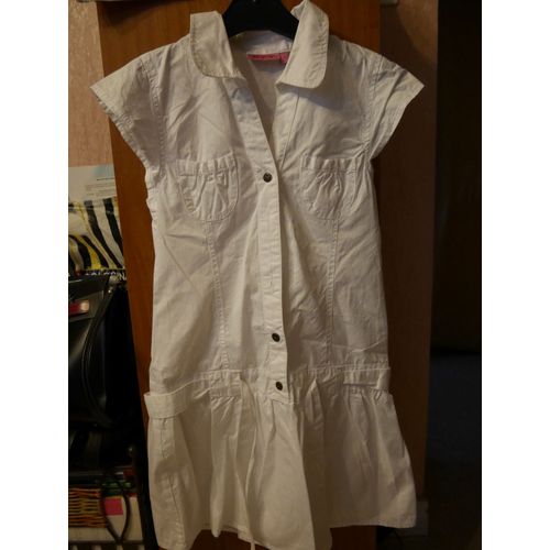 Robe Nky Coton 10 Ans Blanc Neuve