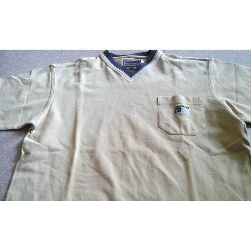 Polo Olly Gan Col V Taille S Jaune