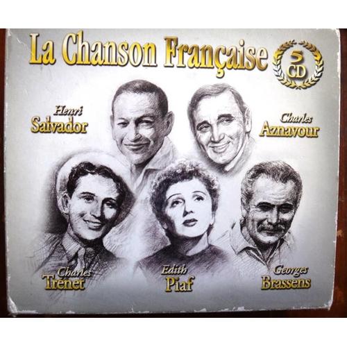 La Chanson Française - 5 Cd - H. Salvador, C. Aznavour, C. Trenet, E. Piaf, G. Brassens