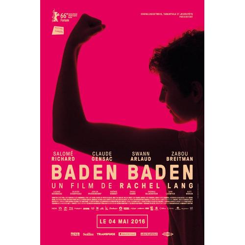 Baden Baden - Véritable Affiche De Cinéma Pliée - Format 40x60 Cm - De Rachel Lang Avec Salomé Richard, Claude Gensac, Swann Arlaud, Olivier Chantreau, Driss Ramdi, Lazare Gousseau - 2016