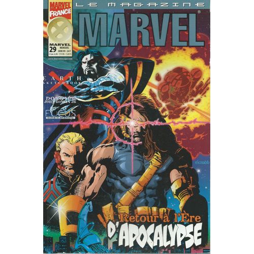 " Retour À L'ère D'apocalypse " ( " Sinistre Descendance " / Dossier : John Romita Jr / Daredevil / Sketchbook : Earth X ) : Le Magazine Marvel N° 29 ( Juin 1999 )