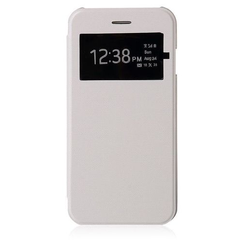 Etui Blanc Iphone 6 6s Plus (5"5) Coque Etui À Rabat View Case Protection