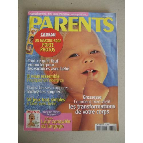 Revue Parents N° 389  Juillet 2001