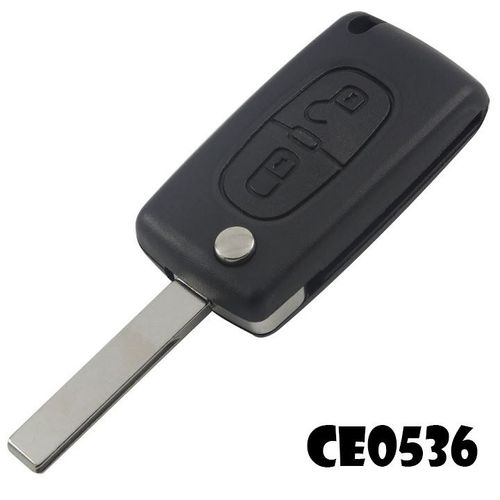 Cle Plip Pour Peugeot 107 207 208 307 308 Sw 407 Modèle Ce0536 Lame Avec Rainure Coque Telecommande @Pro-Plip
