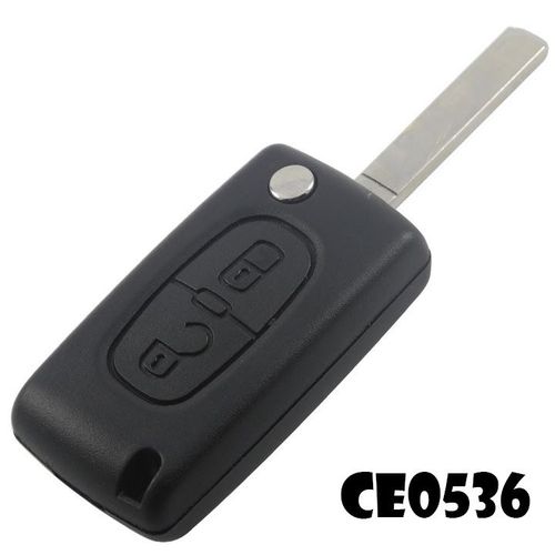 Cle Plip Pour Peugeot 807 Partner Expert Ce0536 Lame Sans Rainure Coque Telecommande @Pro-Plip