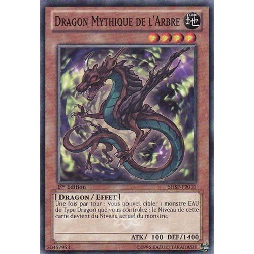 Carte Yu-Gi-Oh - Dragon Mythique De L'arbre - Shsp-Fr010 Commune 1ère Edition
