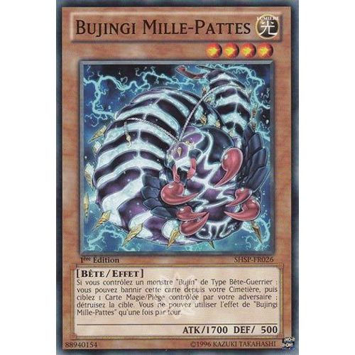Carte Yu-Gi-Oh - Bujingi Mille-Pattes - Shsp-Fr026 Commune 1ère Edition