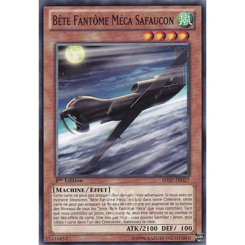 Carte Yu-Gi-Oh - Bête Fantôme Méca Safaucon - Shsp-Fr027 Commune 1ère Edition