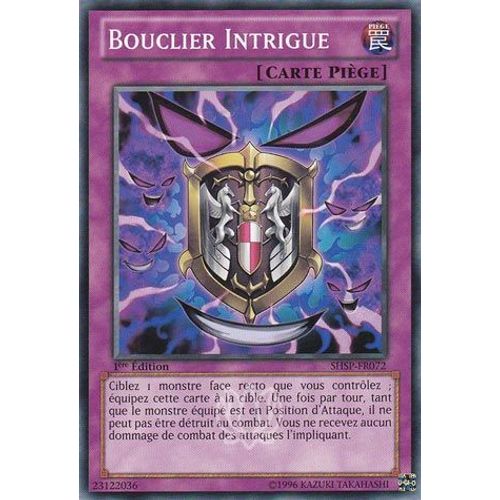 Carte Yu-Gi-Oh - Bouclier Intrigue - Shsp-Fr072 Commune 1ère Edition