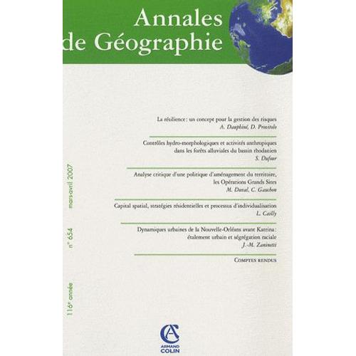 Annales De Géographie N° 654, Mars-Avril 2