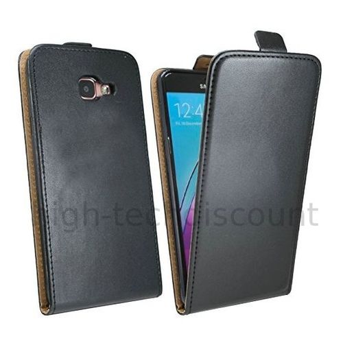 Housse Etui Coque Pochette Pu Cuir Fine Pour Samsung Galaxy A5 (Version 2016) + Film Ecran - Noir