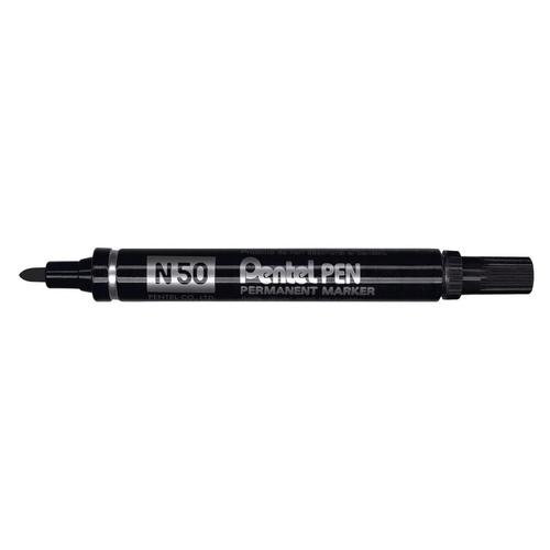 Pentel PEN N50 - Marqueur permanent - pointe ogive - noir