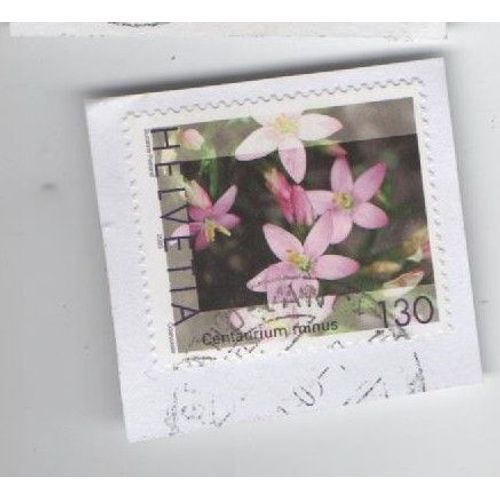 Timbre Suisse Helvetia Fleurs Fleur 130