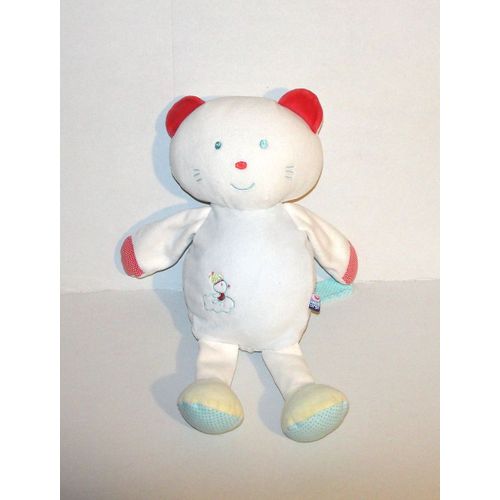 Chat Sucre D'orge Range Pyjama Peluche Doudou Chat 36 Cm