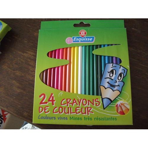 24 Crayon De Couleur Marque Repère