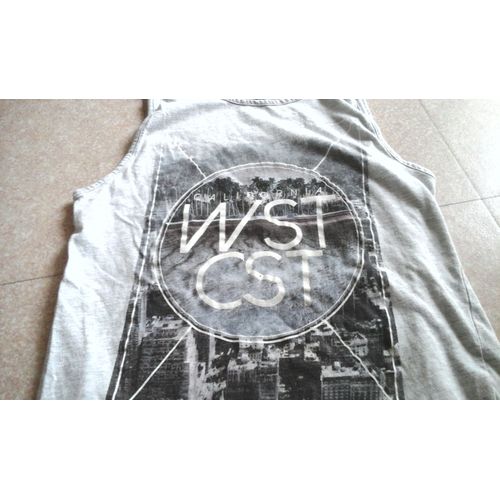 T-Shirt Sans Manche Kiabi California 12 Ans Gris