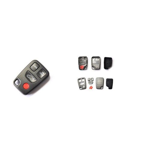 Coque Plip Volvo S40 S60 S70 S80 S90 V40 Xc70 4 Boutons Telecommande