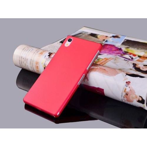 Coque Rouge Sony Xperia Z3 Transparent Fine 0.3 Mm Fine Etui Housse Bumper Fivediscount