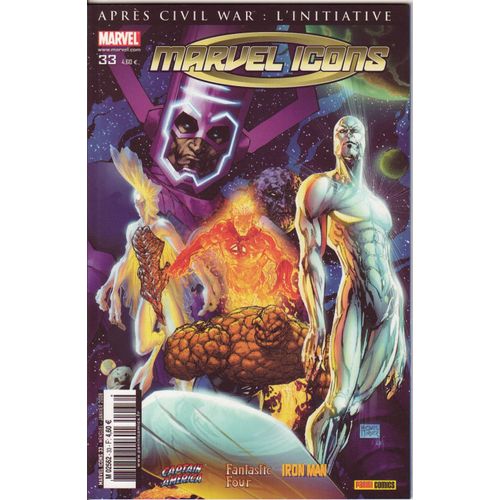 " Reconstruction " ( Après Civil War : L'initiative - Captain America / Fantastic Four / Iron Man ) : Marvel Icons N° 33 ( Janvier 2008 )