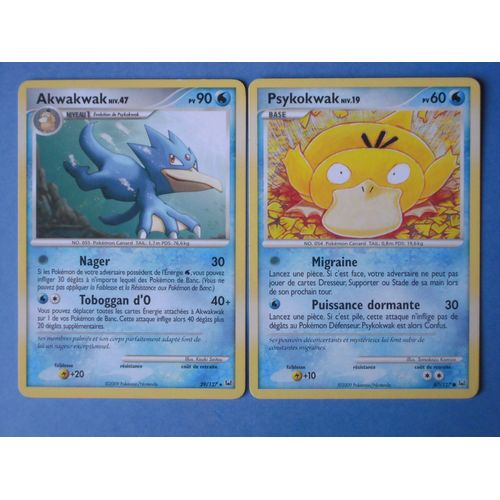 Platine - Akwakwak (29) + Psykokwak (87/127)