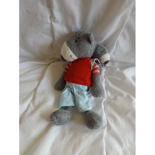 Doudou Peluche Loup Et Son Bebe Carre Blanc Rakuten Doudou Peluche Loup Et Son Bebe Carre Blanc Rakuten