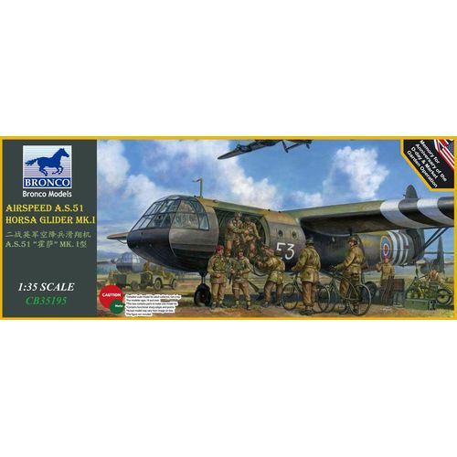 Bronco Models 1/35 Airspeed A.S.51 Horsa Glider Mk.I. Cb35195-Bronco Models